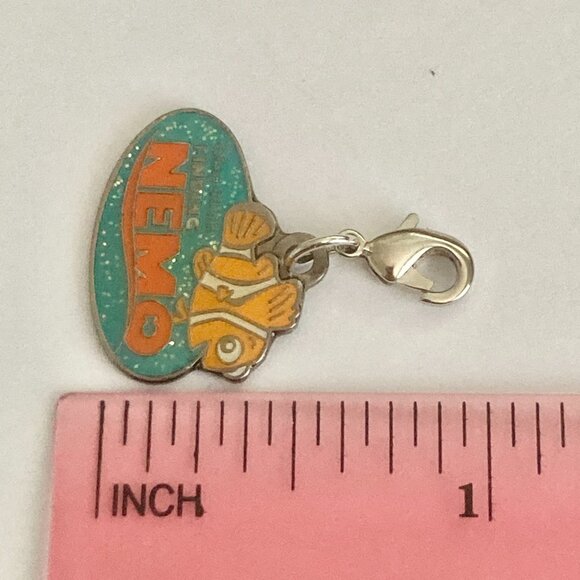 Vtg Disney Pixar Finding Nemo Fish Clip On Charm Zipper Pull Purse Bag Signed - Picture 10 of 10